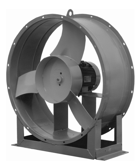Вентилятор осевой низкого давления подпора воздуха КВЗ ВОП-12,5-01 Детали систем вентиляции